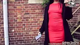 Just met a skinny German teen 18+ for car sex after casting! 🚗💦