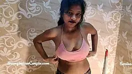 Beautiful Young 18+ Indian Girl Masturbates in Steamy Shower Scene