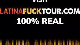 Venezuelan college babe casually seduces her landlord, leading to rough anal in their apartment.