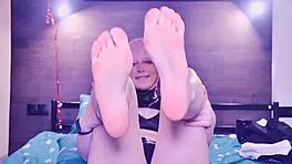 pov role play with nazuna nanakusa showing soles and chatting