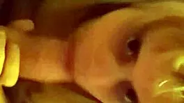 young sexy white girl sucks monster cock, gets facial, swallows