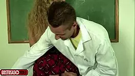 Teen 18+ blonde learns female anatomy with hardcore anal and assfucking in a Brazilian fetish session