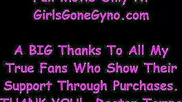 Katalina's girlfriend spies on her nude gyno exam. What's she seeing at GirlsGoneGyno?