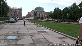 Ever seen a casual teen getting her clothes ripped for doggystyle fucking with orgasms?