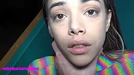 Petite Harmony Wonder gets face fucked and pussy pounded hard after putt-putt!