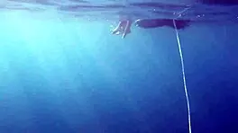 Naked Girls on Tenerife Splash in Pool, Fun in Water