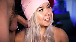 playing with my boyfriend's cock to get him hard for wild fucking 😜