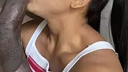 sloppy blowjob with deep throat from horny teen 😍