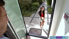 Tiny asian babe avery black bounces tuition check