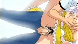 Anime Teen Experiences Toy Play in Bent Over Position