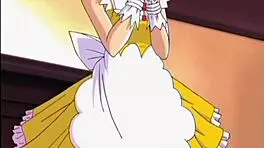 Anime Teen Experiences Toy Play in Bent Over Position