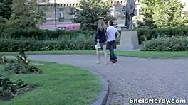 Nerdy Sweetie Alexis Crystal Rips Clothes For Intense Blowjob