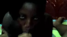 Ebony teen non-stop deepthroat blowjob with dirty talk - Mastermeat1.