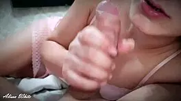 Pov blowjob with cum in mouth 😏