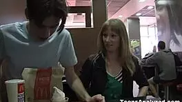 Sonja gets her first anal from teen