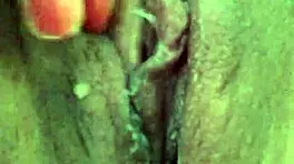 teen plays with wet pussy using dildo