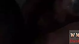 Euro Amateur Experiences Rough Anal And Bondage For First Time Outdoors.