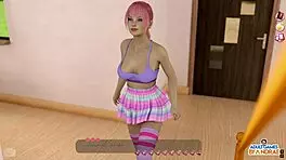 Ep23 outdoor blowjob by Stacy in steamy 3D cartoon scene