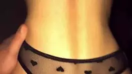 Old pot-bellied man fucks young natural beauty doggystyle cums on tits and ass.