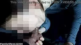 European teen 18+ on yacht deepthroats sloppy cock roughly on her knees.