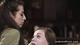 Lesbian Teen 18+ and Plumber Oral Sex in Kitchen Boobs Beautiful Pussy Tribbing Scissoring Cute Girlfriend