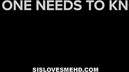 hey, sislovesmehd got me hooked! hot ebony teen 18+ cumming hard while her white stepbro drills her pov!