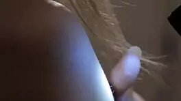 Beautiful young 18+ girl with huge tits masturbates her clit to orgasm in close-up solo session