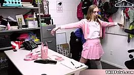 i-i caught her stealin sextoy, now she's in trouble with horny guard