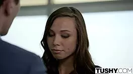 Tushy young 18+ assistant Aidra Fox FUCKED in the ASS