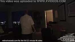 hot teen babe carves halloween pumpkin then gets wild with it