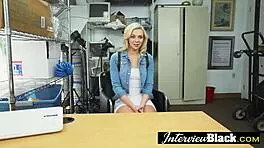 petite blonde teen feels deep love for huge black cocks in her mouth