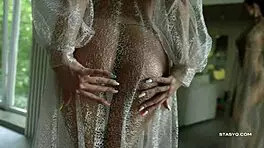 Stasyq Girls Strip Naked, Showing Shaved Boobs And Pussies