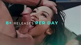 Footsie babes - cute brunette gives hot footjob and gets cum on her pretty feet deepthroat teen 18+ blowjob choking doggystyle hardcore gagging