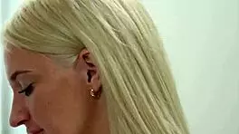 Charming teen Anna Riv gives a blowjob and rides in cowgirl before a facial.