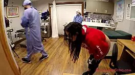 Blaire Celeste Humiliated as Guinea Pig in Doctor Tampa's Asian Exam Reality