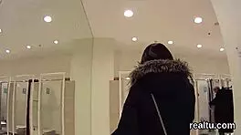 Stellar Czech woman seduced in supermarket encounter