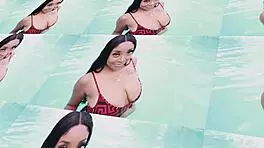 Intense anal action with wet african pussy shaking