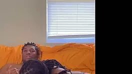 I'm a hot ebony teen 18+ loving this big black cock ride. Sucking and cowgirl feels so damn good!