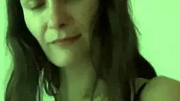 hot teen 18+ strips down and teases with solo masturbation