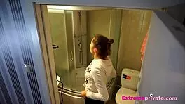 I Love Watching Stepsister's Pussy on Shower Cam! Wow, So Hot!