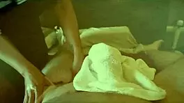 Intriguing Workout Massage with Stepmom Sheena Ryder in Bedroom