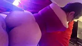 Doble creampie a hotwife puta latina colombiana con cameltoe gigante leche de la boca a las tetas 3