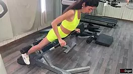 Intriguing Trainer Fucks Katty During Gym Exercises