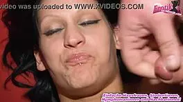 Feeling Nervous As Skinny German Teen Experiences First Gangbang In Swinger Club