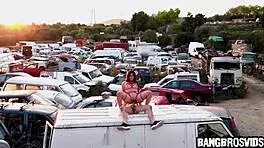 i watch her ride his big hard dick in the car