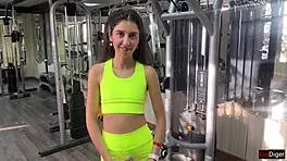 Intriguing Trainer Fucks Katty During Gym Exercises