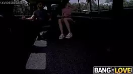 Eliana Rose，低调怪咖，在公交车上猛骑