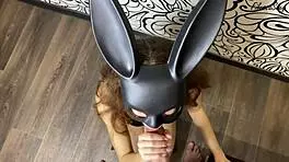 Cute Teen Sucks Monster Cock and Gets Facial