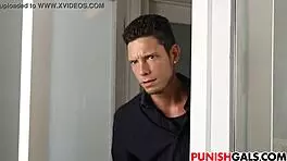 Alex Mae Turns Dirty Slut with Hardcore Spanking in Garage