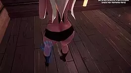 hot anime elf teen 18+ gets titjob after face sitting pussy?